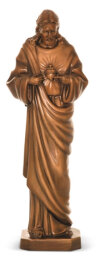 Święty Józef z dzieciątkiem Vertini 60 - raden - kolor brąz lakierowany lub woskowany ( patyna )